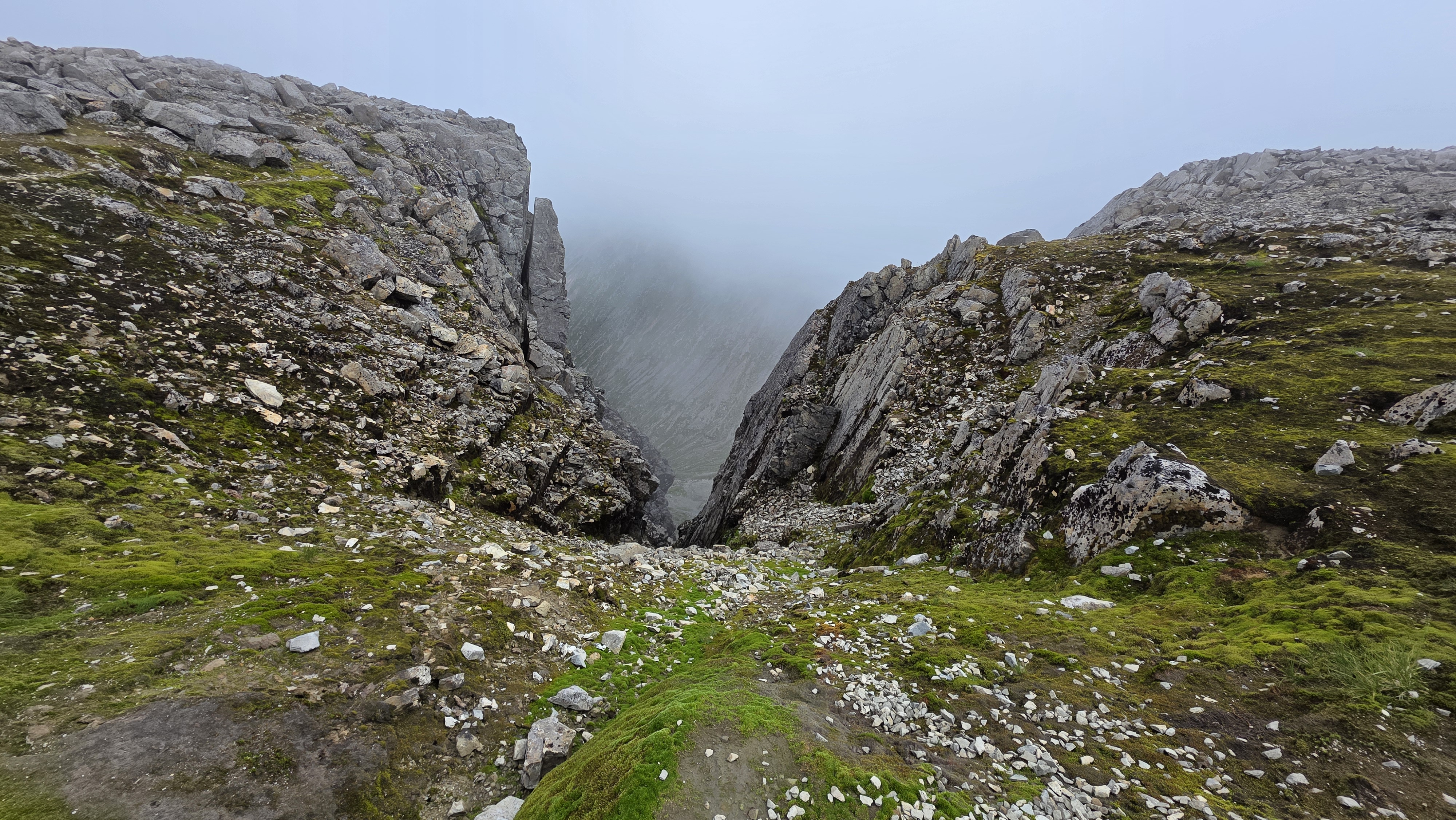 Steep rocky gorge
