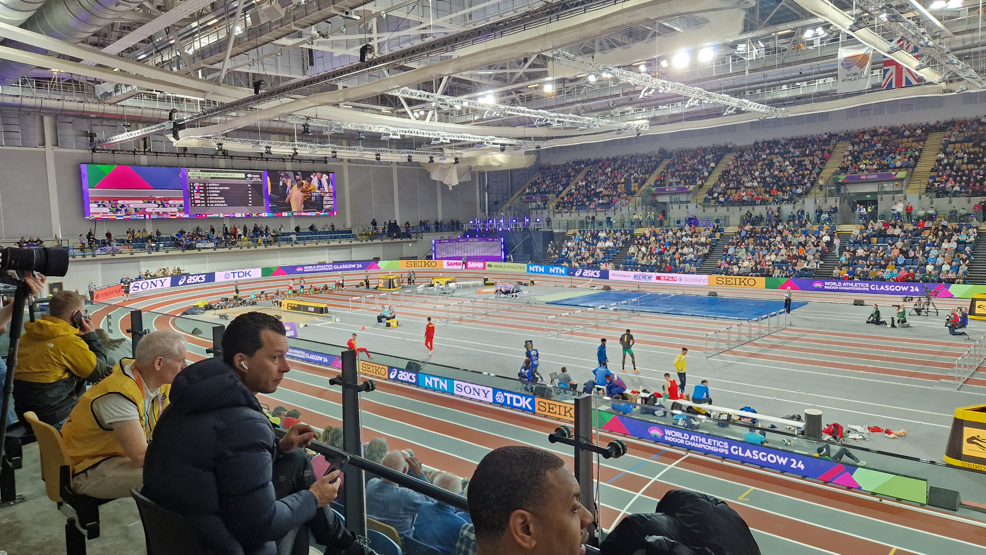 A packed Emirates Arena during one of the sessions